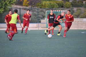 Foto de un entrenamiento del Juvenil C
