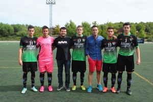 Los propietarios de Asecomex y Futsal, con la EDM