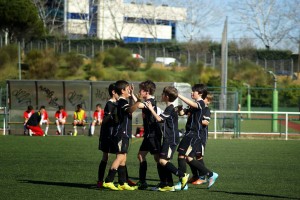 Clara victoria del EDM Alevín C ante el Adepo Palomeras C
