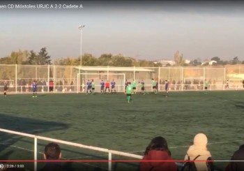 Crónica y vídeo resumen del partido CD Móstoles URJC A 2 – 2 Cadete A