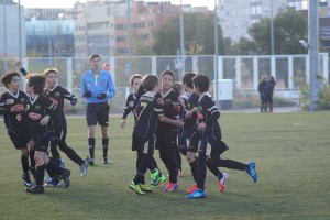 Felicitación tras un gol
