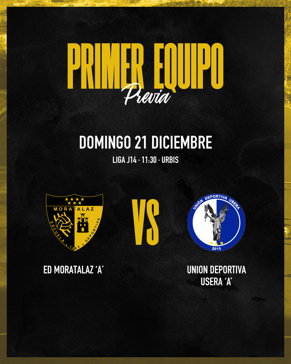 PREVIA | Primer Equipo 🆚 Unión Deportiva Usera “A” 🖤💛💪🏽