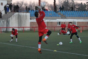 Porteros de la EDM en la sesión de tecnificación