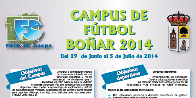 Campus de Fútbol en Boñar, ideal para este verano fuera de Madrid