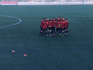 El Alevín A juega contra el Atlético de Madrid