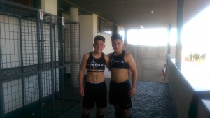 Jugadores del Cadete A de la EDm toman parte en un experimento