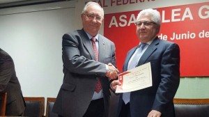 Paco García con el presidente de la RFFM