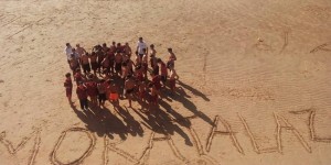 El Cadete A y el Infantil A, en la playa de La Concha